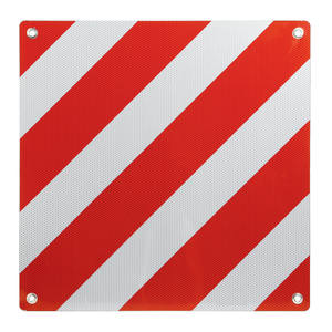 EN12899 <span class=keywords><strong>Plaque</strong></span> d'avertissement en aluminium 50*50cm Panneau <span class=keywords><strong>de</strong></span> sécurité routière pour l'Italie utilisant - Product Image 2