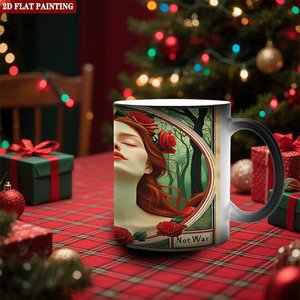 Blank Mug 11oz Frosted Black <b>Ceramic</b> Heat Sensitive Art Customization Gift <b>Cup</b> - Product Image 2