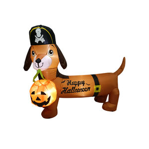 ตกแต่งกลางแจ้งวันฮาโลวีนสุนัขเป่าลม4FT สำหรับวันหยุดปาร์ตี้สวนตกแต่งวันฮาโลวีน - Product Image 1