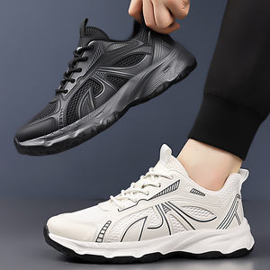 รองเท้าวิ่งน้ำหนักเบาใส่สบายสำหรับผู้ชายระบายอากาศได้ดีตาข่ายด้านบนนุ่มรองรับแรงกระแทกทนทานทันสมัยสำหรับฤดูใบไม้ผลิ - Product Image 4