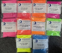 Pigment Fluorescent Luminescent Biologique en Poudre, Couleur Néon pour Impression, Plastiques et Textiles