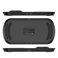 Almohadilla de soporte para cargador inalámbrico 2 en 1, carga rápida Dual de 15W para Samsung Galaxy Watch, auriculares, Android, móvil, iPhone, Airpods