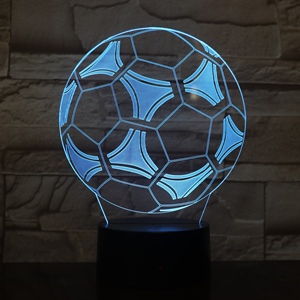 Lámpara 3D <span class=keywords><strong>de</strong></span> alta calidad para balón <span class=keywords><strong>de</strong></span> fútbol, base negra <span class=keywords><strong>de</strong></span> ilusión 3D, decoración <span class=keywords><strong>de</strong></span> 7 colores, luz nocturna para regalo <span class=keywords><strong>de</strong></span> recuerdo - Product Image 4