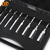 Jeu de 8 embouts hexagonaux DT 1/4 SAE impérial réglables pour visseuse à chocs, accessoires pour outils électriques