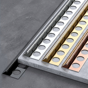 OEM fabbrica di piastrelle in acciaio inox angoli di Design moderno in metallo <span class=keywords><strong>angolo</strong></span> finiture per appartamento - Product Image 4