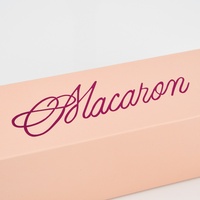 Vente en gros, Mini Macaron, tiroir coulissant, Style bibelot, emballage en papier pour Biscuits avec Insert de séparation