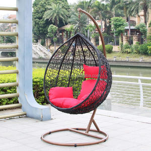 Chaise suspendue œuf en rotin PE tressé à la main, résistante aux intempéries, pour jardin et patio, intérieur/extérieur, moderne, sur mesure, fabrication OEM ODM - Product Image 2