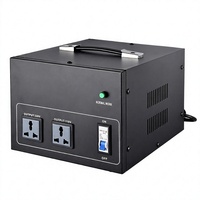 Transformateur élévateur/abaisseur de tension 2000VA 110V vers 220V, boîtier d'alimentation double prise avec protection par disjoncteur