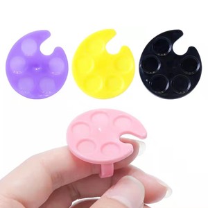ถาดใส่สีทาเล็บพลาสติกขนาดเล็ก 10 ชิ้น/ชุด สำหรับกาวเจลทาเล็บ-ทำเล็บและจานสีสำหรับตกแต่งเล็บ - Product Image 1