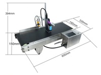 Impresora de fecha de caducidad automática de escritorio, máquina de impresión de fecha de caducidad de botella de plástico de lata de inyección de tinta en línea con mini transportador