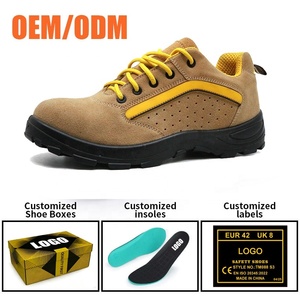 Chaussures de sécurité pour hommes Tiger Master en daim <span class=keywords><strong>jaune</strong></span>, embout en acier, semelle intermédiaire en acier, anti-perforation, respirantes, résistantes à l'huile et au glissement, semelle en PU - Product Image 5