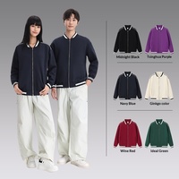 Nouvelle arrivée, veste bomber à col montant avec fermeture éclair, rayures sur le devant, logo, vêtements de travail, en stock, automne-hiver