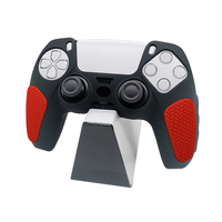 Coque de protection ergonomique en silicone texturé bicolore, résistante à la transpiration et antidérapante, pour manette de console PS5