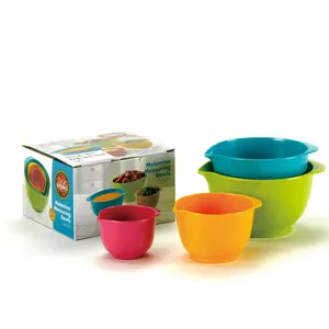 Factory Supply Mixing Color Melamine Measuring Bowl Mixing Bowl Set Colorful Plastic Customized Designs Unbreakable Dinner Set