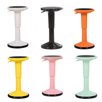 Chaise de bureau ergonomique contemporaine réglable en hauteur, tabouret à bascule pour la maison, le bureau, le bar, l'école, en plastique