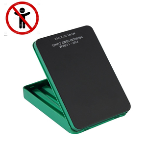 Custom food grade airtight Child Resistant safe lock childproof metal tin can cigarette packaging box square boxes