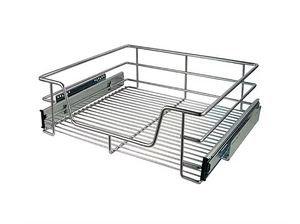 45mm thép tủ bếp bóng mang kéo ra 3 lần mềm Đóng Giỏ ngăn kéo trượt bên gắn Ngăn kéo trượt - Product Image 3