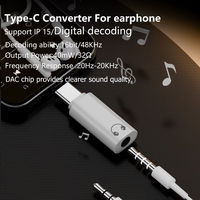 Smart Transfer USB-C 3,5mm Klinke AUX Audio DAC Adapter Konverter USB-C 3,5mm Kopfhöreranschluss für Mobiltelefone