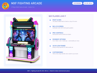 Bornes d'arcade de combat pour magasins de jouets, halls de cinéma, centres commerciaux et espaces intérieurs
