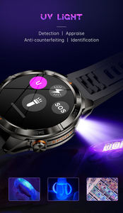 Montre connectée de fitness pour hommes KT80 2025 avec lampe de poche, appels Bluetooth, écran 1,46 pouce, étanche, batterie 515 mAh, montre de sport intelligente - Product Image 2
