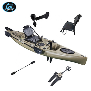 Kayak à pédales U-boat, non gonflable, en plastique, canoë, bateau à rames avec chaise de pêche pliable à vendre - Product Image 1