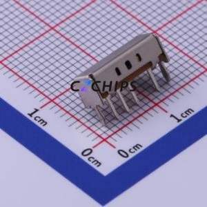 SK13D07L3B Slide Switch Through hole Component (THT) Switch Single Pole Double Throw Rectangle Pin Header PC Pin 12.8mm - Product Image 2