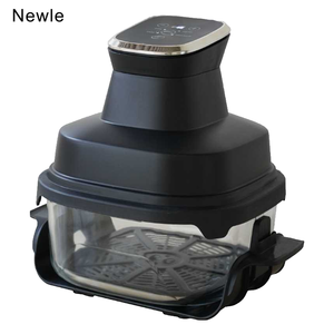 Nouvelle <span class=keywords><strong>Friteuse</strong></span> à Air Chaud Moderne en Verre 1500W, Moins de Graisse, Saine, Sans Huile, Écran Tactile, 12 Préréglages de Cuisson, Panier Antiadhésif, Pour la Maison - Product Image 1