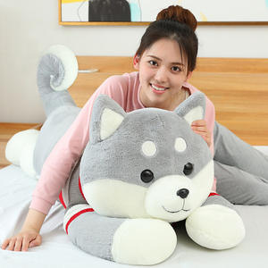 Misura su misura morbido Kawaii enormi giocattoli di peluche Husky cane su misura per bambini peluche bambola cuscino per bambini animali di pezza 2 metri - Product Image 5