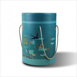 Caja de embalaje de alimentos con cilindro impreso de papel personalizado, nuevo diseño, con cinta - Product Image 2