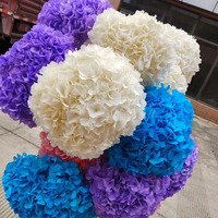 Bunga Hydrangea Daun Besar Awet Realistis Retro untuk Pernikahan Hari Ibu Ramah Lingkungan Tahan Lama Dekorasi Rumah