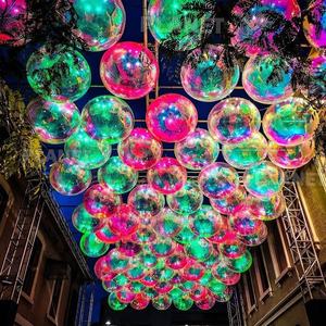 Globo Espejo Disco Reflectante Gigante de PVC Plateado, <span class=keywords><strong>Esferas</strong></span> Espejo Inflables para Decoración Navideña - Product Image 4