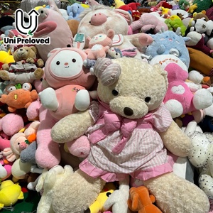 Jouets en peluche <span class=keywords><strong>d</strong></span>'<span class=keywords><strong>occasion</strong></span> F18 pour enfants, vente en gros, jouets en peluche doux usagés, styles et tailles variés, approvisionnement en vrac pour l'exportation - Product Image 1