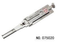 Fournitures de serrurier Original Lishi Pick Cylindre de serrure de voiture Décodeur Turbo Lishi Lock Pick Tool HU92 075020