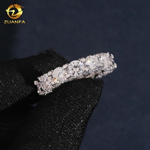 Nuovi Arrivi: Anello Moissanite dal Design Hip Hop, Test Diamante Superato, <span class=keywords><strong>Argento</strong></span> S925, Anello da <span class=keywords><strong>Uomo</strong></span> con Diamanti Incastonati - Product Image 6
