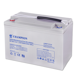 充電式VRLAソーラーシールド鉛蓄電池ゲル12V 100Ah 200ahディープサイクル（ソーラーシステムおよびUPS用） - Product Image 1