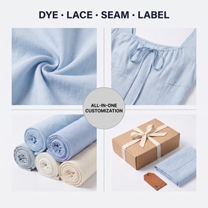 Robe longue sur mesure bleu clair à ourlet en dentelle, élégante pour femme, idéale pour l'été, la plage, les fêtes, les vacances et les tenues <span class=keywords><strong>de</strong></span> villégiature. - Product Image 5