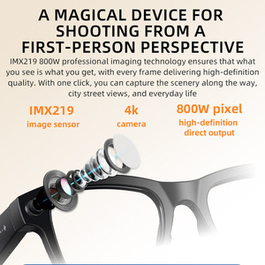 Occhiali Smart AI Metas di Alta Qualità con Riconoscimento Vocale, Traduzione Intelligente, Connessione WiFi, Fotocamera da 13MP, Chiamate Telefoniche e Scatola di Ricarica - Product Image 5