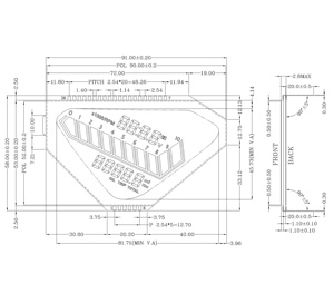 Xe Kỹ Thuật Số Đồng Hồ Tốc Độ 7 Đoạn Hiển Thị Kỹ Thuật Số Đồng Hồ Tốc Độ LCD Bảng Điều Khiển Đa Giác Hình Dạng 26 Pin 7 Hiển Thị Bảng Điều Khiển Bảng Điều Chỉnh - Product Image 3