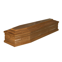 Ataúdes de Madera para Adultos con Diseño de Cruz Europea, Biodegradables y Ecológicos, Color Personalizado para Entierro
