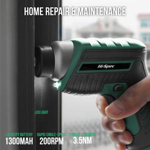 Ensemble d'outils de tournevis électrique haute performance, alimenté par batterie 4V, embout 1/4 pouce, pour usage domestique et industriel - Product Image 3