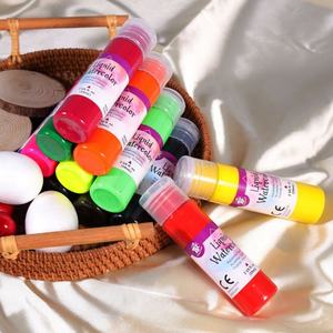 Pincel de acuarela líquido de 12 colores de marca OEM de la mejor calidad, caja de transporte de mano, pintura de acuarela no tóxica para niños - Product Image 6