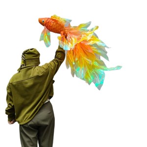 งานศิลปะกระดาษเชนแบบสร้างสรรค์ <span class=keywords><strong>ปลาทอง</strong></span>/ปลาคาร์พ ทำมือ ตกแต่งแขวน<span class=keywords><strong>สวยงาม</strong></span> สำหรับประตู ร้านค้า หน้าต่าง งานปาร์ตี้ ตกแต่งผนัง - Product Image 4