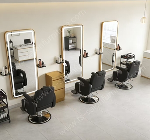 Silla de Barbero Hidráulica Antigua de Alta Resistencia en Oferta, Silla de Barbero Vintage para Hombre en Peluquería - Product Image 2