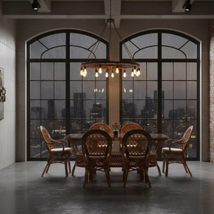 ชุดโต๊ะรับประทานอาหารหวาย JAVA ดีไซน์สวย ขายดี สไตล์ดั้งเดิม โต๊ะยาว ทำด้วยมือ เหมาะสำหรับใช้ในโรงแรม จากอินโดนีเซีย - Product Image 1