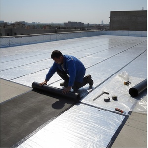 <span class=keywords><strong>Membrane</strong></span> imperméable <span class=keywords><strong>autocollante</strong></span> pour toiture métallique, résistante au feu, et solution d'imperméabilisation thermorésistante et réductrice de chaleur - Product Image 1