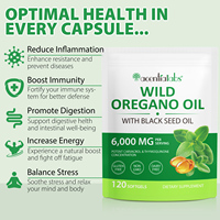 Acentiallabs Minyak Oregano Biji Hitam Softgel 6000mg 120 Kapsul Dukungan Imunitas Suplemen Nutrisi Ekstrak Tumbuhan Distributor