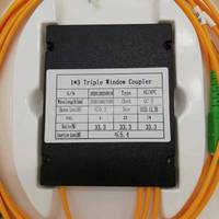 Coupleur optique Sunet FTTH 3 voies 33.3:33.3:33.3, rapport 2:1, type boîtier ABS 0/3.0mm, 1x3 SC APC UPC, coupleur FBT à fibre optique