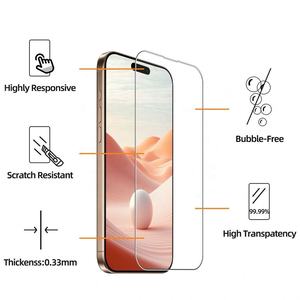 Protector de Pantalla de Vidrio Templado 2.5D de Alta Definición 9H 0.3mm para iPhone 17, 17 Air, 17 Pro, 17 Pro Max, Accesorio para Teléfono Móvil - Product Image 2