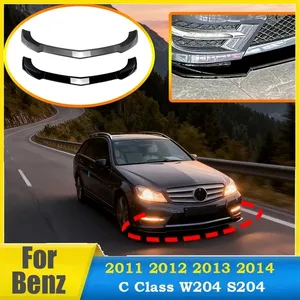 ลิ้นกันชนหน้า StarNav สำหรับรถยนต์ C Class W204 S204 Facelift ปี 2011-2014 รุ่น AMG Line Sport BodyKit อุปกรณ์ป้องกัน อะไหล่รถยนต์ - Product Image 3