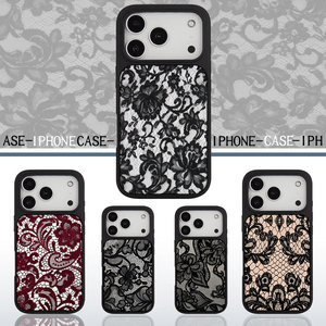 <span class=keywords><strong>Coque</strong></span> de téléphone texturée litchi à motif dentelle style Ins pour <span class=keywords><strong>iPhone</strong></span> 17 Air 16 14 15 Pro Plus 18 13 <span class=keywords><strong>12</strong></span> 11 Pro Max XR XS MAX - Product Image 3